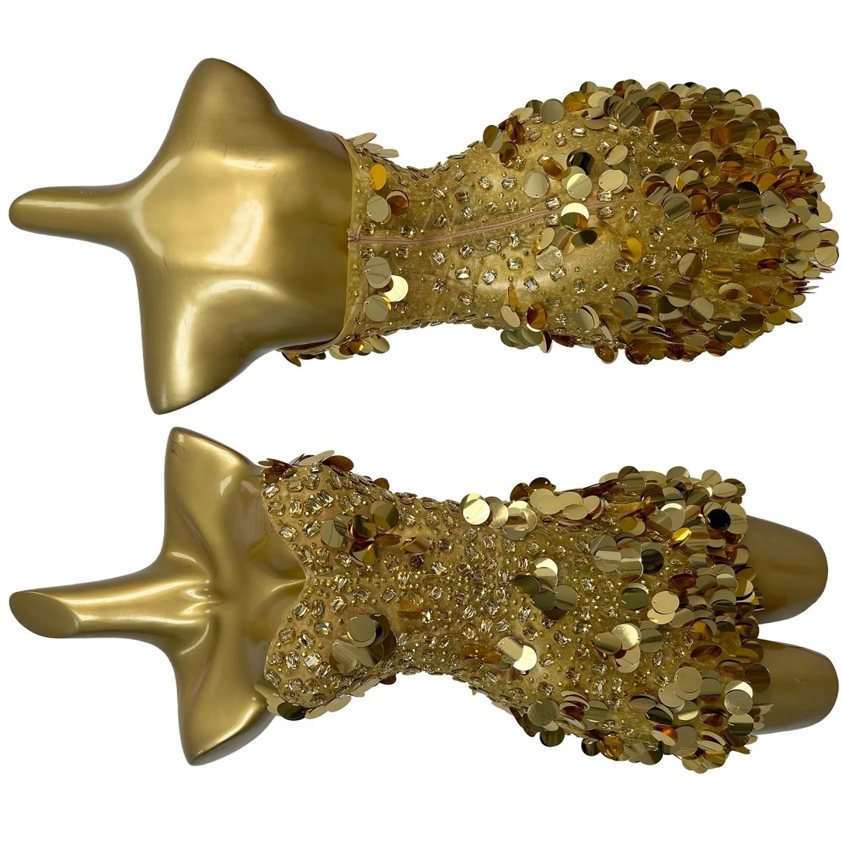 Sparkly Gold Crystals Straples - đánh giá và giá Sparkly Rhinestone Club Party Dress