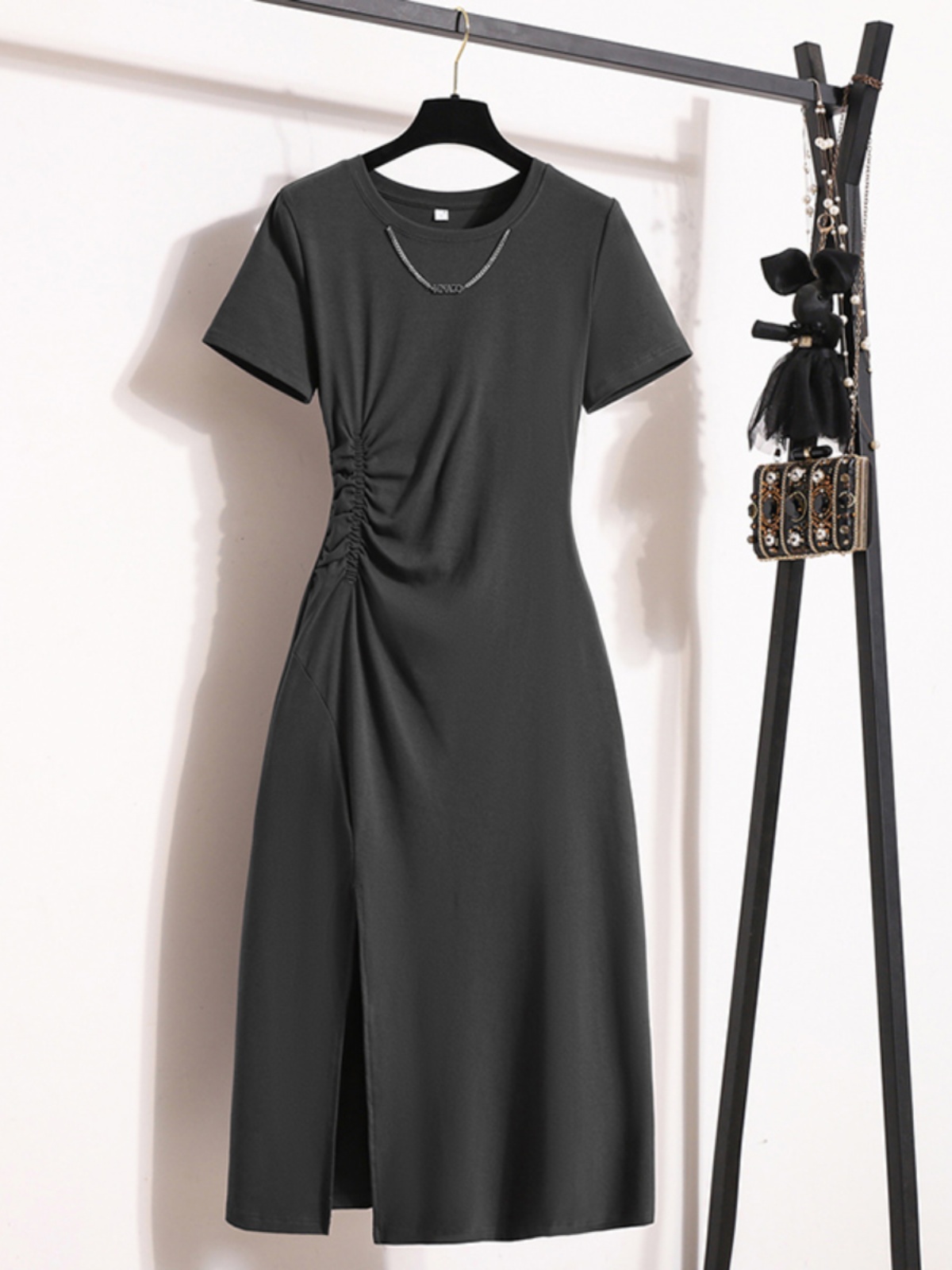 Casual Elegant Short Sleeve Dr - đánh giá và giá Korean Style A Line Shirt Dress