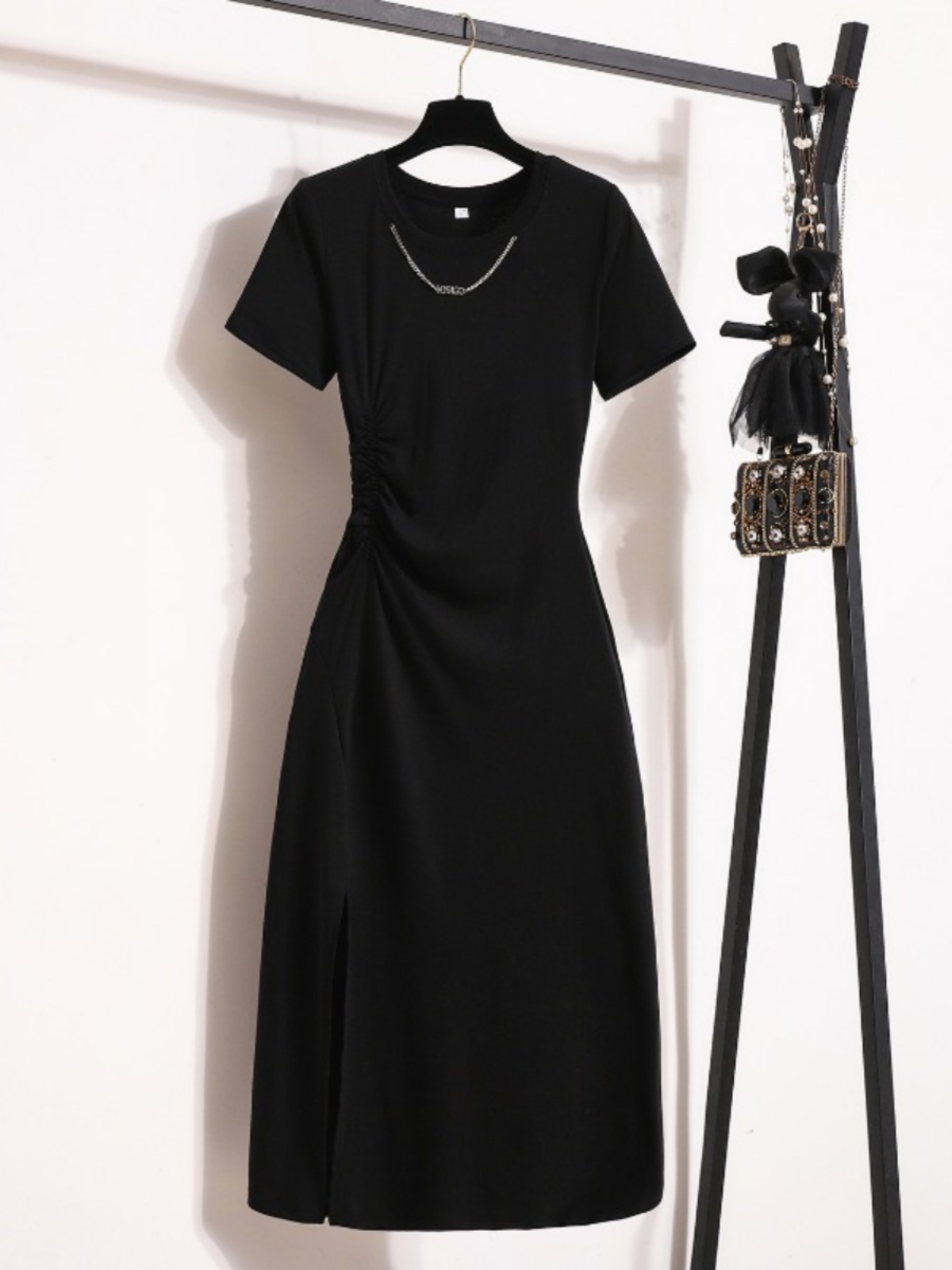 Casual Elegant Short Sleeve Dr - đánh giá và giá Korean Style A Line Shirt Dress