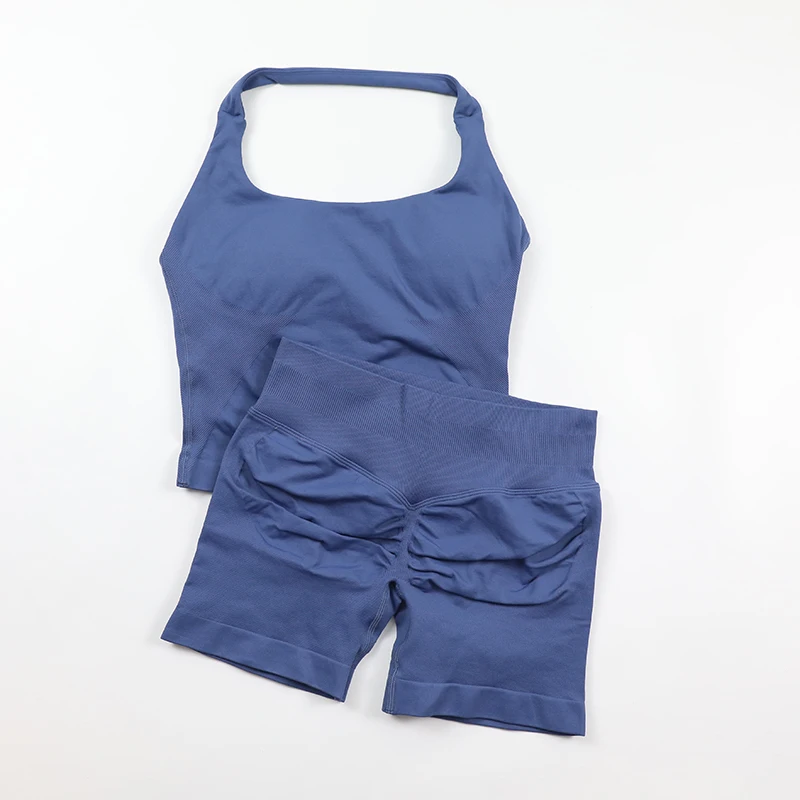Seamless Yoga Set Womens Backl - đánh giá và giá Seamless Ribbed Workout Tank Top