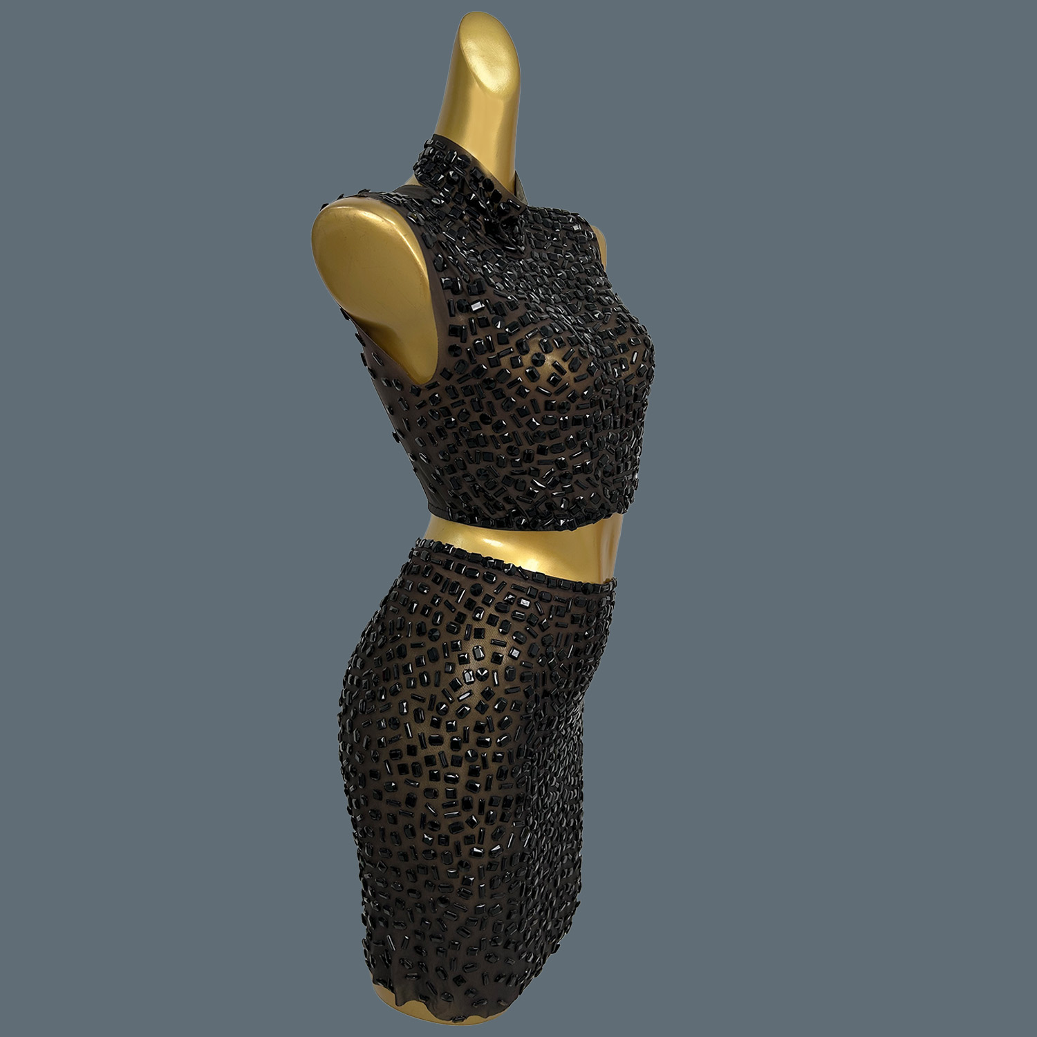 Summer Sparkly Black Rhineston - đánh giá và giá Sparkly Rhinestone Club Party Dress