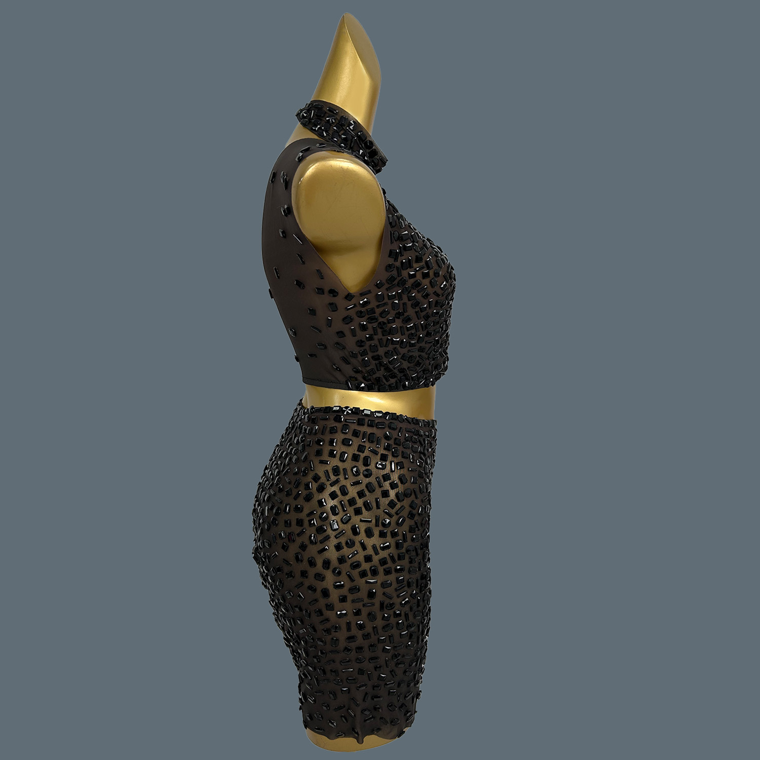 Summer Sparkly Black Rhineston - đánh giá và giá Sparkly Rhinestone Club Party Dress