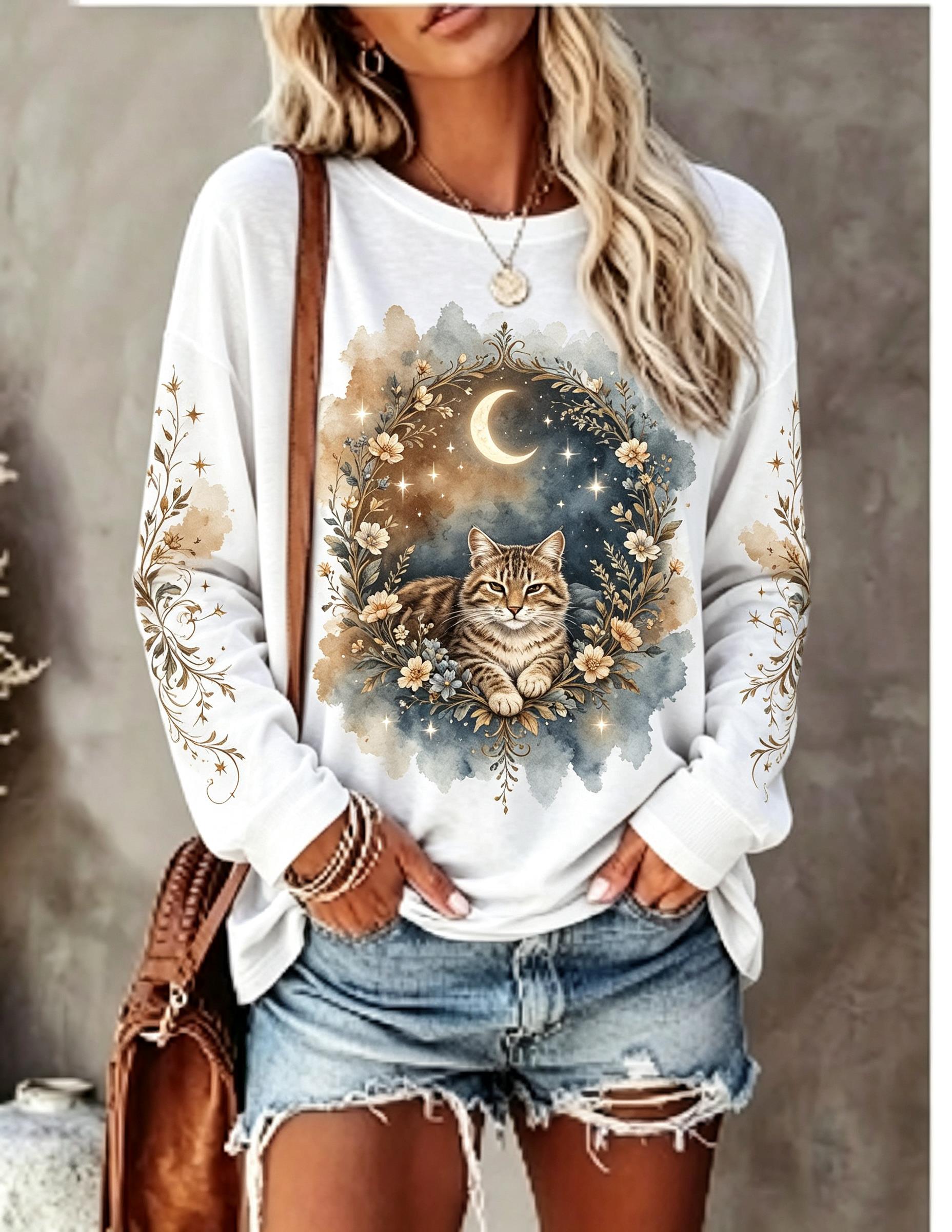 Women Long Sleeve T Shirt Howl - đánh giá và giá Blouses