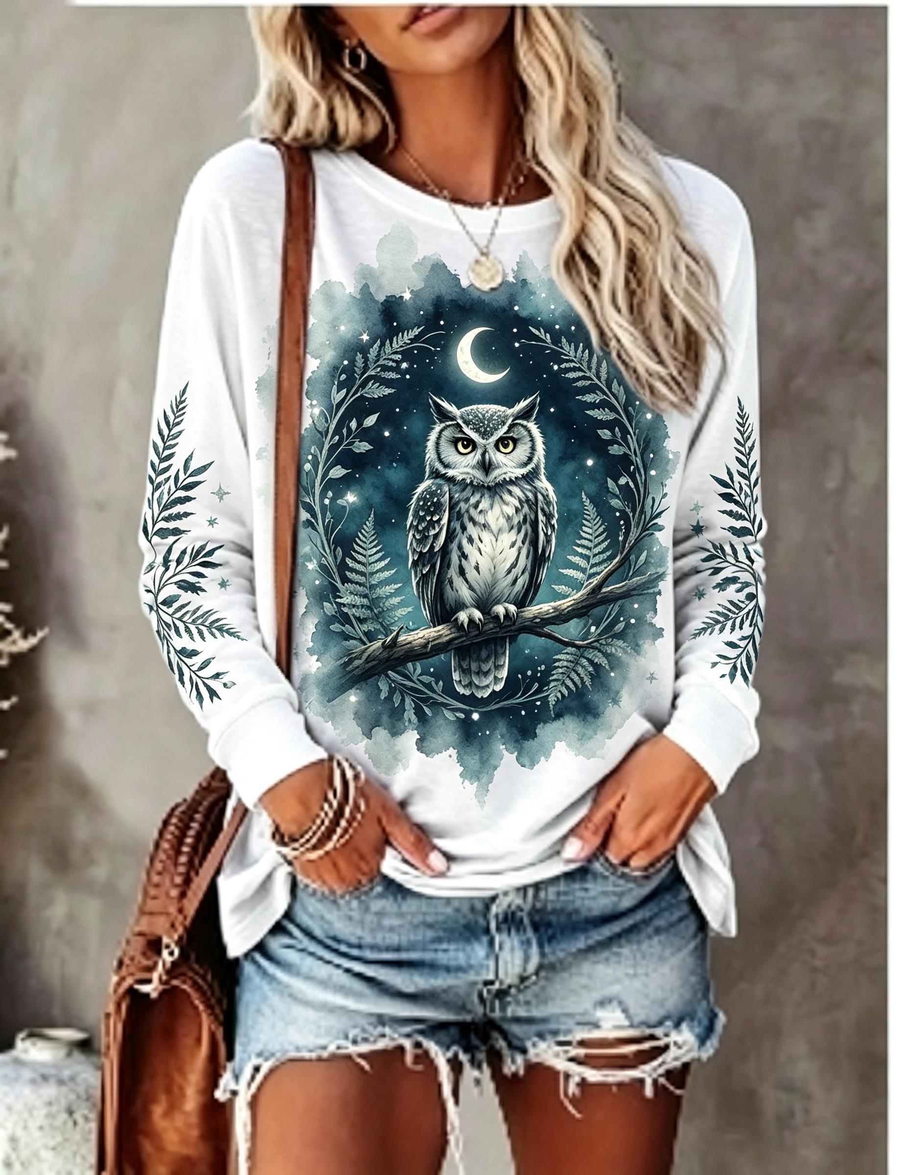 Women Long Sleeve T Shirt Howl - đánh giá và giá Blouses