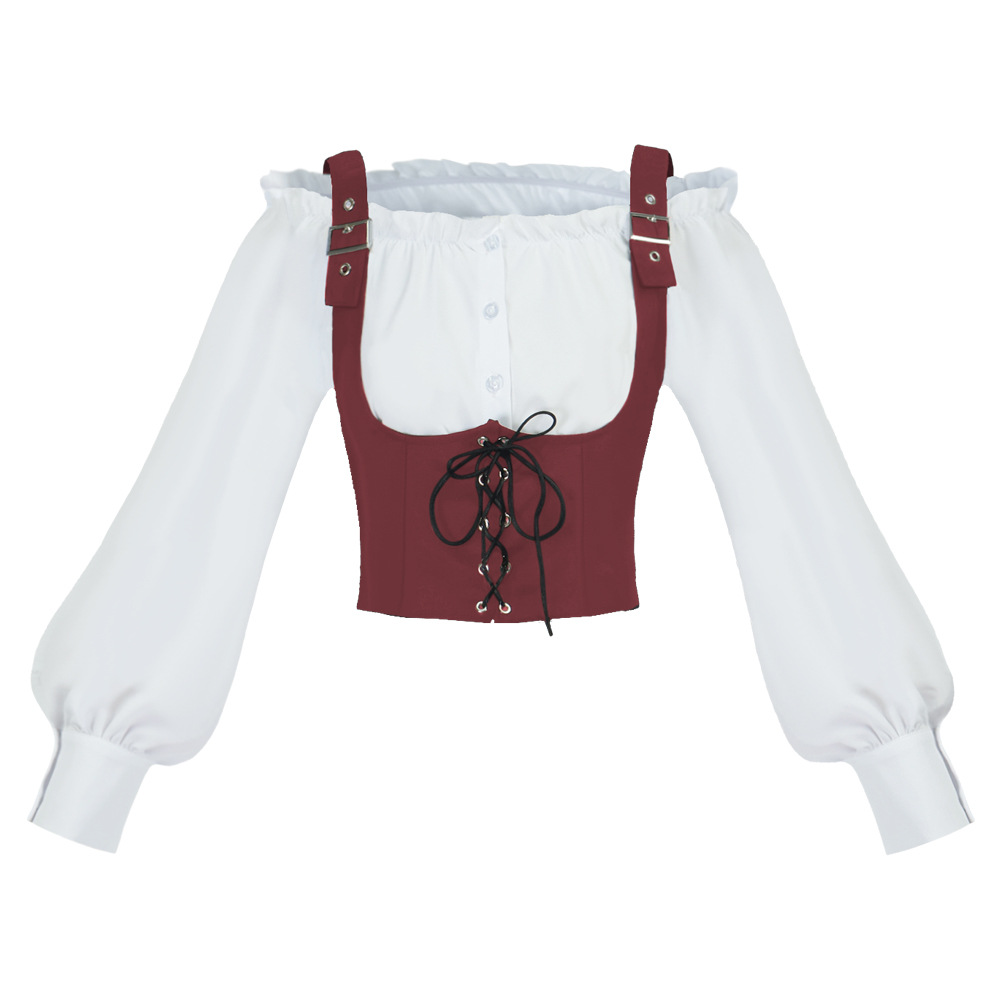 Retro Western Style Women Blou - đánh giá và giá Blouses